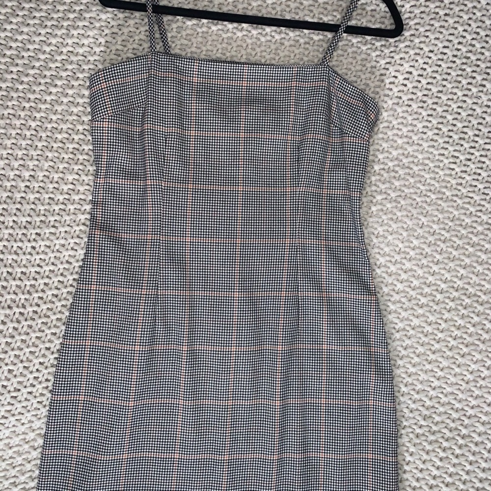 plaid mini dress